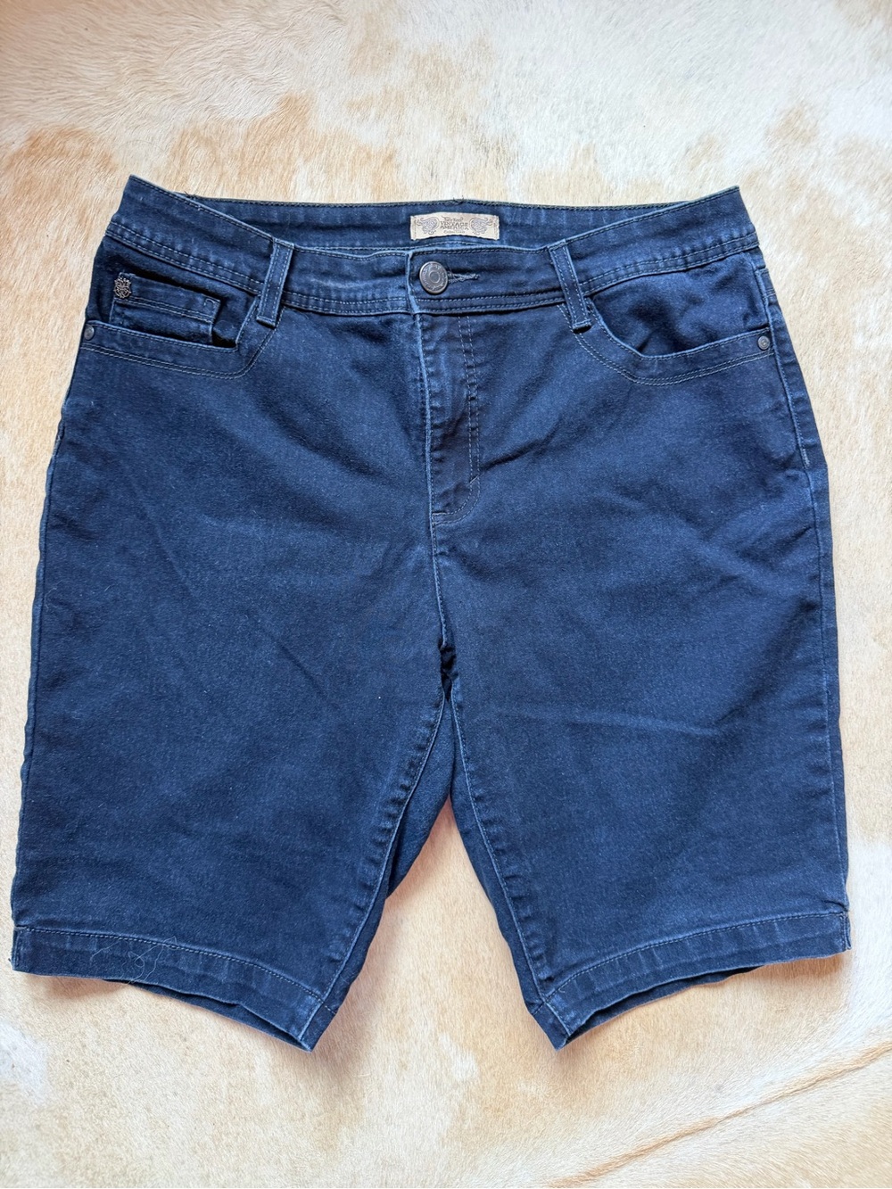 Nine West Vintage America Denim Bermuda Shorts - size 14